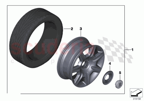 Part Diagram for Rolls Royce 36116862149