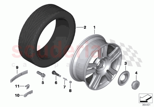 Part Diagram for Rolls Royce 36116860592