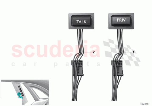 Part Diagram for Rolls Royce 61319460482
