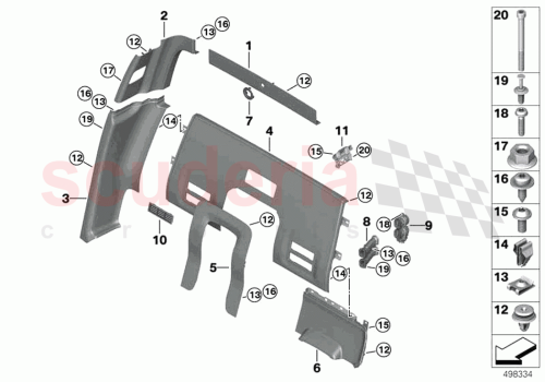Part Diagram for Rolls Royce 51437941418