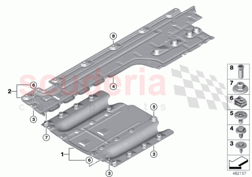 Part Diagram for Rolls Royce 51757409802