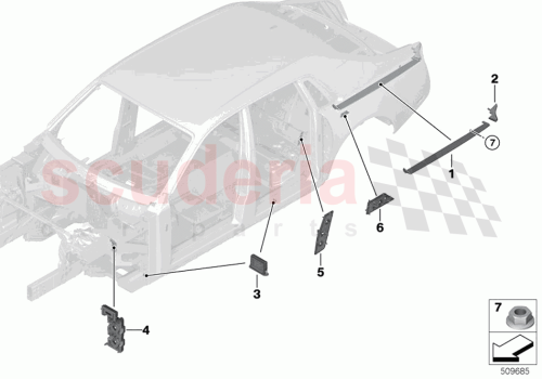 Part Diagram for Rolls Royce 41009625679