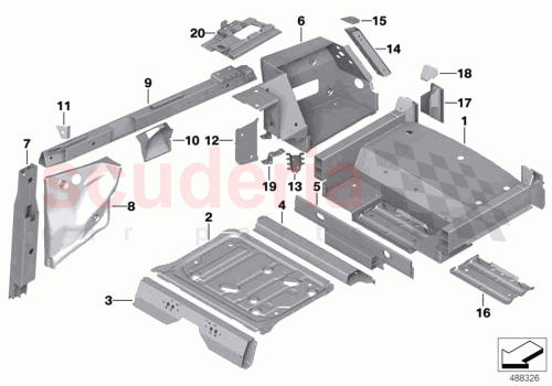 Part Diagram for Rolls Royce 41008494597