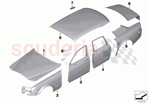 Part Diagram for Rolls Royce 41009625636