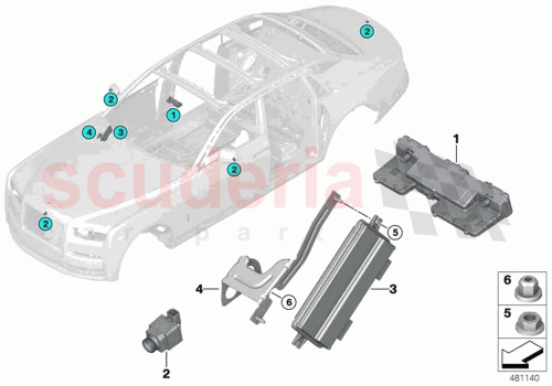 Part Diagram for Rolls Royce 66535A0F6D8