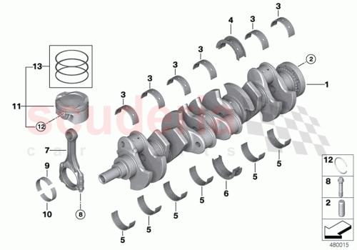 Part Diagram for Rolls Royce 11257649927