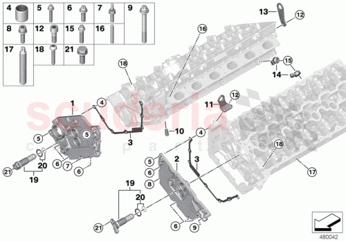 Part Diagram for Rolls Royce 11128680222
