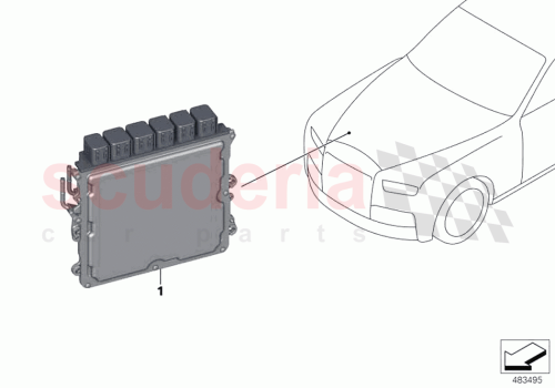 Part Diagram for Rolls Royce 12145A24309