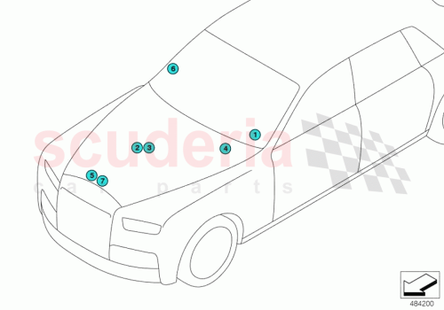 Part Diagram for Rolls Royce 71245A01FA8