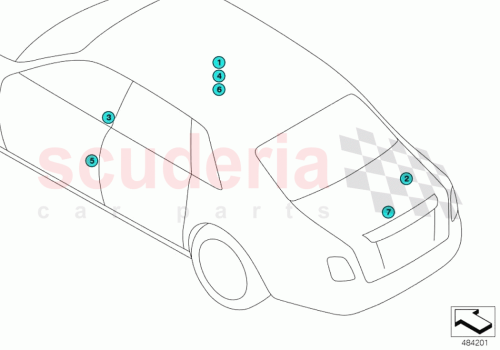 Part Diagram for Rolls Royce 71212122695
