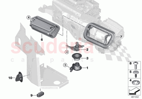 Part Diagram for Rolls Royce 64116818586