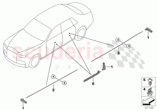 Part Diagram for Rolls Royce 63316819318