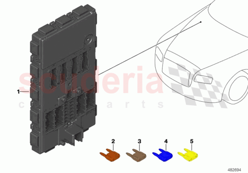 Part Diagram for Rolls Royce 61355A2F299