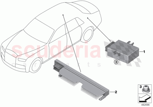 Part Diagram for Rolls Royce 61352359320