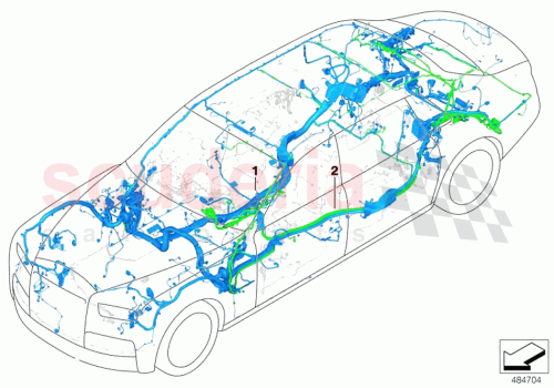 Part Diagram for Rolls Royce 61112456405