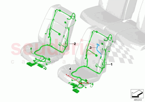 Part Diagram for Rolls Royce 61128795554