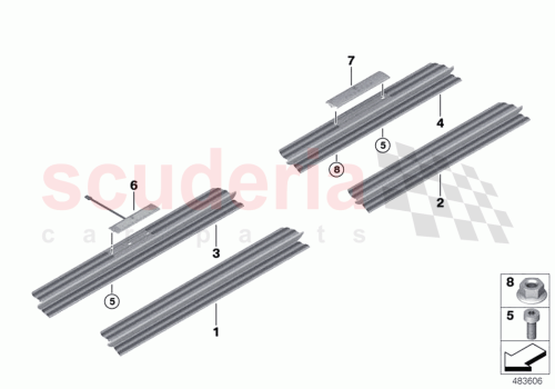 Part Diagram for Rolls Royce 51477406753