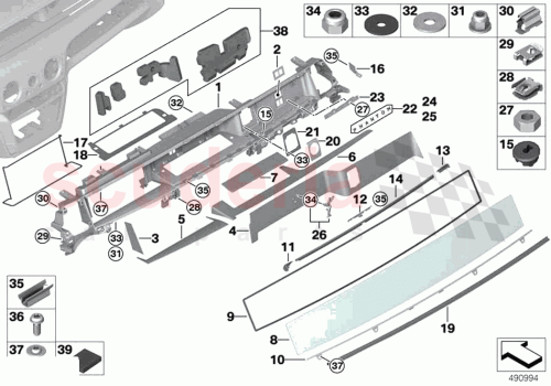 Part Diagram for Rolls Royce 51456808355