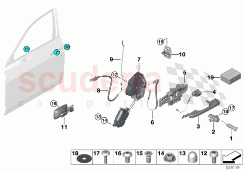 Part Diagram for Rolls Royce 51215A73C75