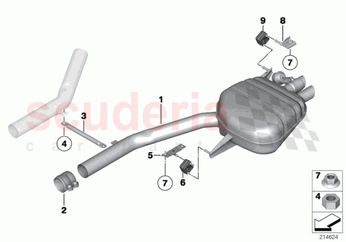 Part Diagram for Rolls Royce 18307646986
