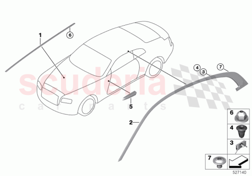 Part Diagram for Rolls Royce 51137459911